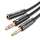 Buy Vention 2*3.5mm Male to 4 Pole 3.5mm Female 0.3M Audio Cable in [storefront]
