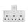Buy Tronic EC 7233-BS 13A 3-Gang UK Socket Adaptor in [storefront]
