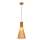 Buy Tronic  PL WD25-34 20cm Wood Pendant Lamp Tall Cone Design in [storefront]