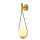 Buy Tronic PL 1166-01-GO Teardrop Glass Accent Golden Finish Wall Light in [storefront]