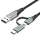 Buy Vention USB 2.0 A Male to 2 in 1 Micro B and USB C Male 3A Cable in [storefront]