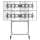 Buy ONKRON Freestanding Mobile Video Wall Stand for 4 Screens 40"-50"  TV Stand in Kenya