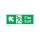 Buy Fire Exit Arrow Up & Left Sign in [storefront]