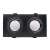 Buy Tronic FI DOMI-8016-BK Twin Rectangular Black Recessed Holder in Kenya