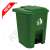 Buy Kenpoly 50Litre Pedal Bin, Product Capacity: 50L, Product Colour: Green in [storefront]