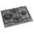 Buy Von VBBG6541WFD 4 Gas Hob - 65cm, Glass in [storefront]