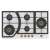 Buy MIKA Built-In 90cm 5 Gas with 2 WOK BRASS SABAF Burner Gas Hob in [storefront]