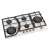 Buy MIKA Built-In 90cm 5 Gas with 2 WOK BRASS SABAF Burner Gas Hob in [storefront]