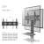 Buy ONKRON TS2551 32”–55”  Mobile TV Stand in Kenya