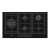 Buy VON VHB-9556MWTK 5 Burner 90cm Black Glass Built-in Gas Hob in Kenya