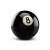 Buy Black No. 8 Pool Ball in [storefront]