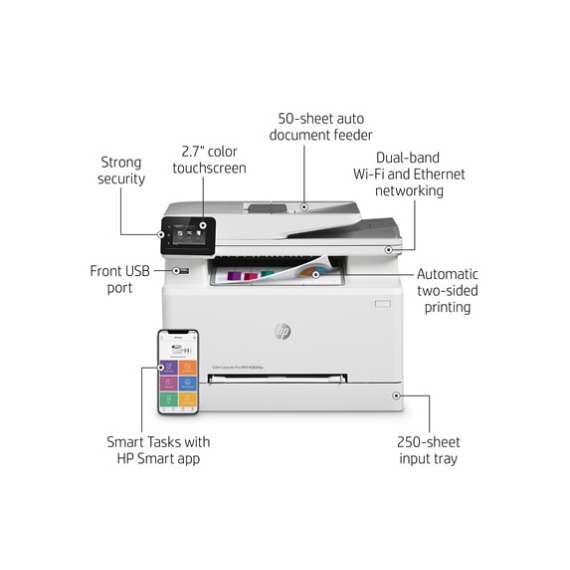 Buy HP Color LaserJet Pro MFP M283fdw Printer in [storefront]
