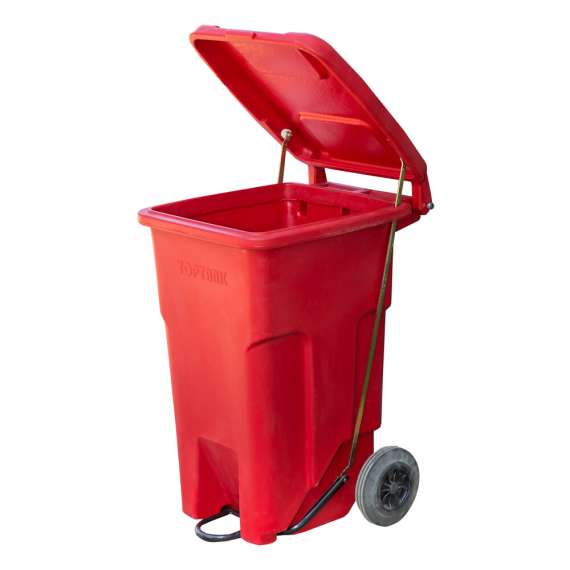 Buy TopTank 90Litre Foot Pedal Garbage Bin with Wheels in [storefront]