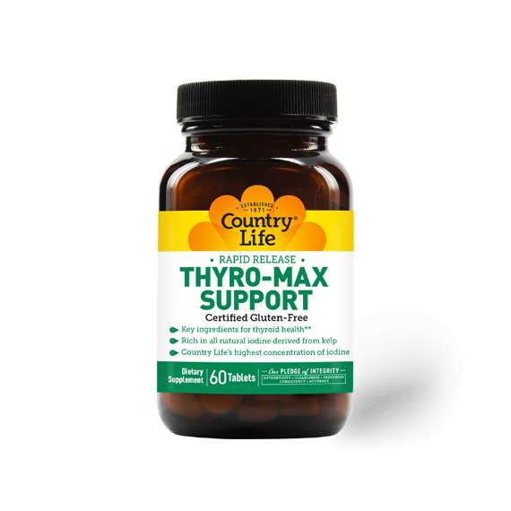 Buy Country Life Thyro Max Support 60 Tablets Supplement in [storefront]