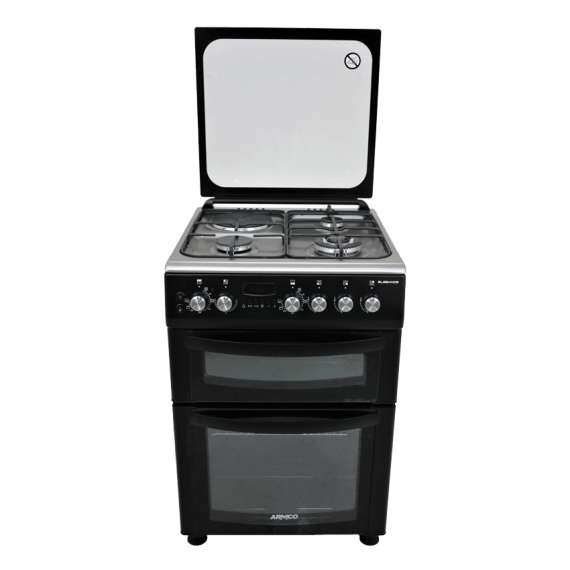 Buy Armco GC-F6631LX3D2 BK 3 Gas 1 WOK  1 Electric Double Oven Gas Cooker in [storefront]