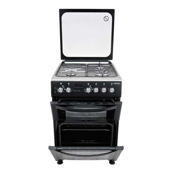 Buy Armco GC-F6631LX3D2 BK 3 Gas 1 WOK  1 Electric Double Oven Gas Cooker in [storefront]