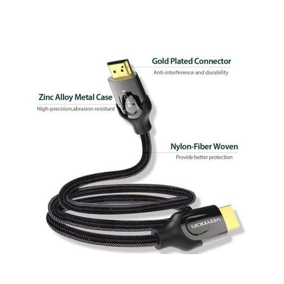 Buy Vention 3M Nylon Braided HDMI Cable in [storefront]
