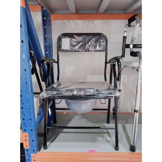 Buy Berger Heavy Duty Foldable Commode Chair without Wheels in [storefront]