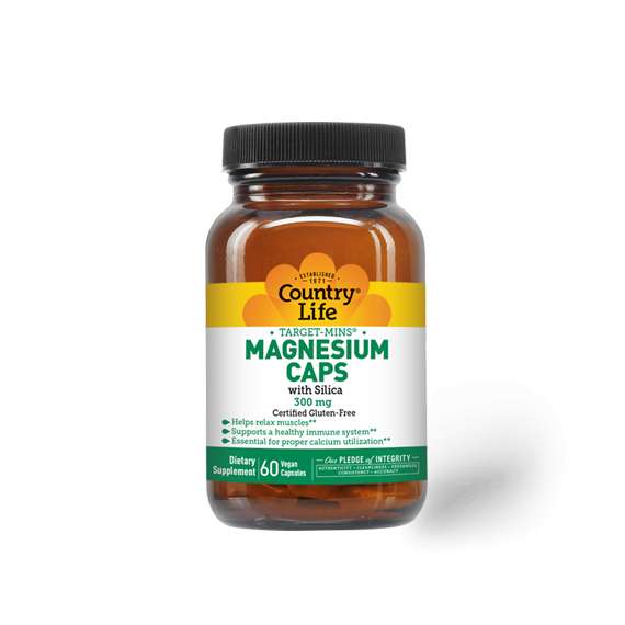 Buy Country Life 300mg Target Mins Magnesium Caps 60 Capsules Supplement in [storefront]