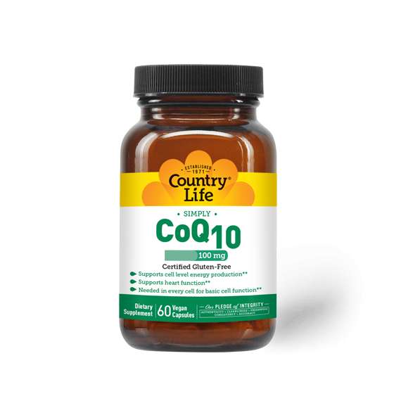 Buy Country Life 100mg CoQ10 60 Capsules Supplement in [storefront]