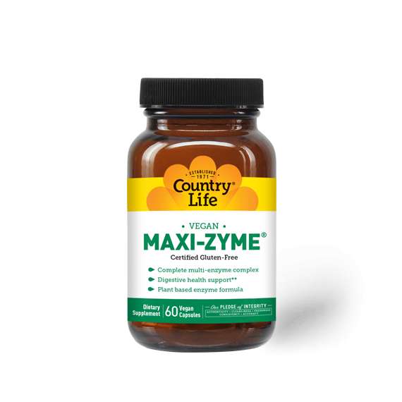 Buy Country Life Maxi Zyme 60Capsules Supplement in [storefront]