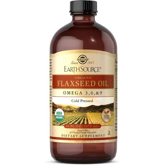 Buy Solgar EarthSource Cold Pressed Organic 473ml Flaxseed Oil in [storefront]