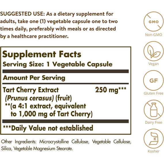 Buy Solgar 1000mg Tart Cherry 90 Capsules in [storefront]