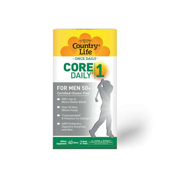 Buy Country Life Core Daily1 for Men 50Plus Multivitamin 60 Tablets Supplement in [storefront]