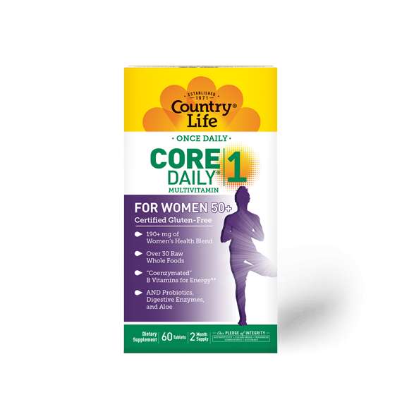 Buy Country Life Core Daily1 For Women 50+ 60Tablets Supplement in [storefront]