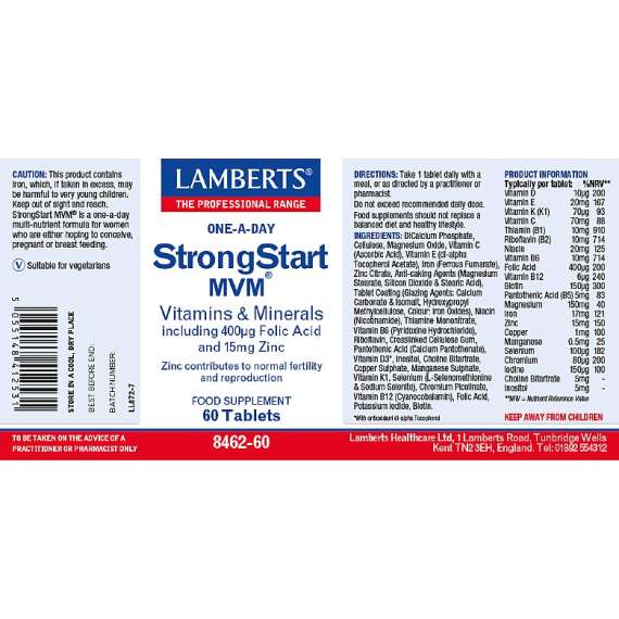 Buy Lamberts Strong Start 60 Multivitamin Tablets Supplement in [storefront]