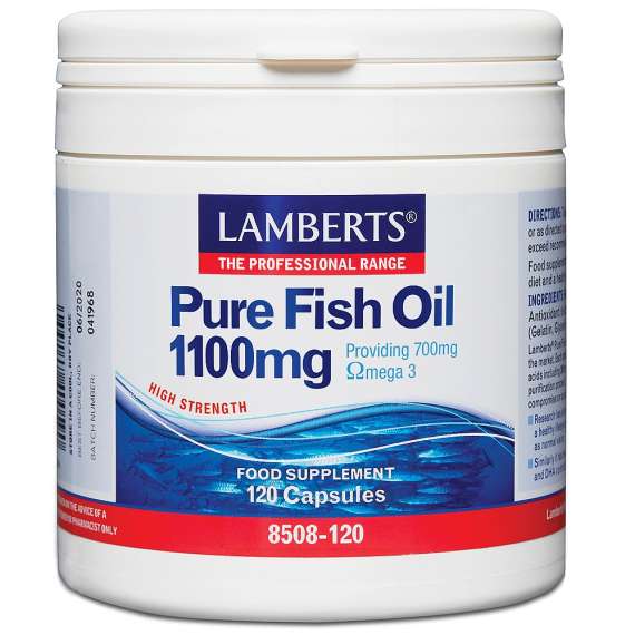 Buy Lamberts 1100mg Pure Fish Oil 60 Capsules Supplement in [storefront]