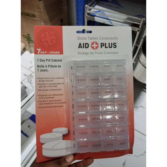 Buy Generic 4 Compartment 7 Day Pill Box in [storefront]
