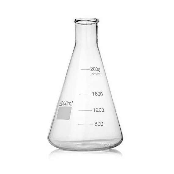 Buy Borosil 2000ml Glass Conical Flask in [storefront]