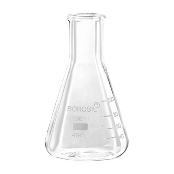 Buy Borosil 100ml Glass Conical Flask in [storefront]