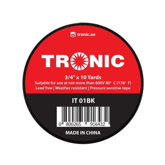 Buy Tronic IT 01BK 3/4 10 Yards Insulation Tape in [storefront]