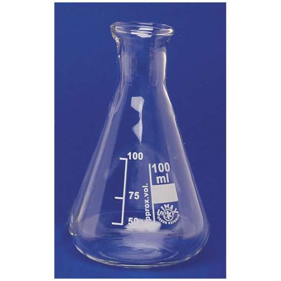 Buy Simax 100ml Glass Conical Flask in [storefront]