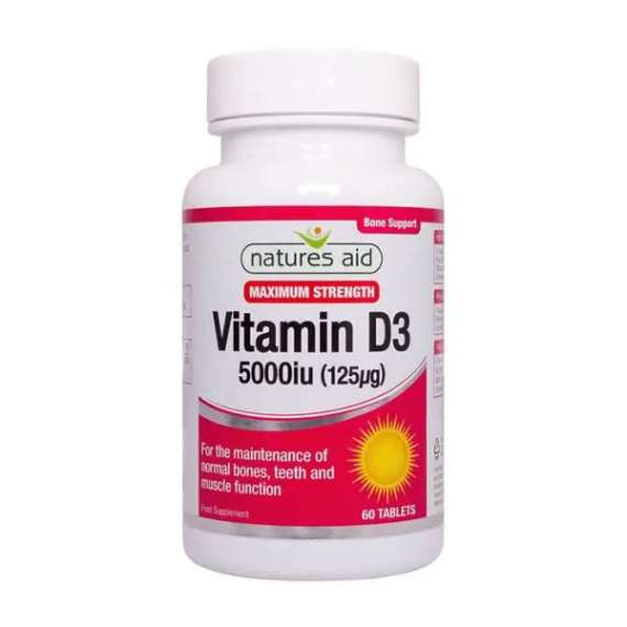 Buy Natures Aid 5000IU Vitamin D3 60 Tablets in [storefront]