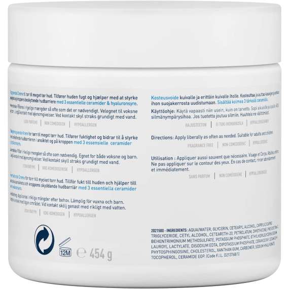 Buy Cerave 454g Moisturizing Cream For Dry to Very Dry Skin in [storefront]