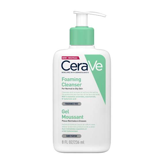 Buy Cerave 236ml Foaming Cleanser For Normal To Oily Skin in [storefront]