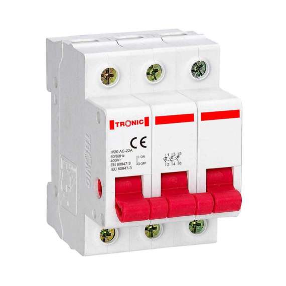 Buy Tronic MC 6K20-03 MCB 20Amps Triple Pole in [storefront]