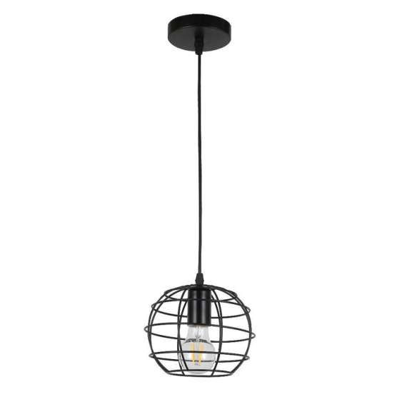 Buy Tronic 7160-02-BK Retro Cage Pendant Light in [storefront]