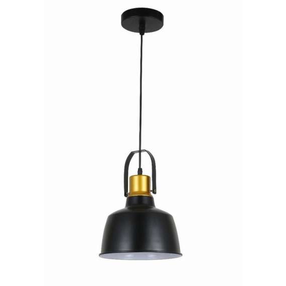 Buy Tronic 7813-02-BK Black Modern Industrial Pendant in [storefront]