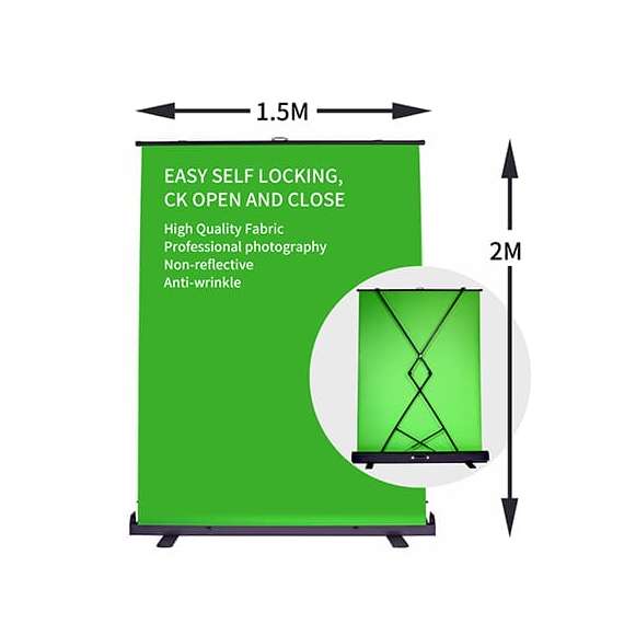 Buy Visico SBP-1520 Collapsible Green screen Background in [storefront]