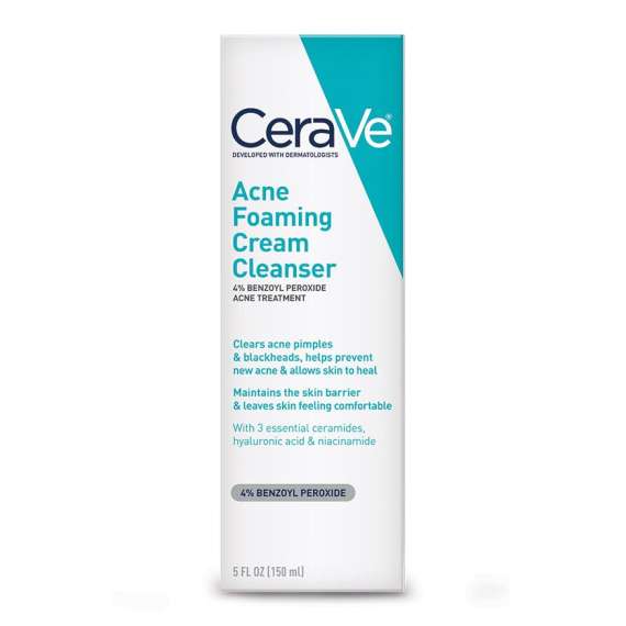 Buy Cerave 150ml Acne Foaming Cream Cleanser in [storefront]
