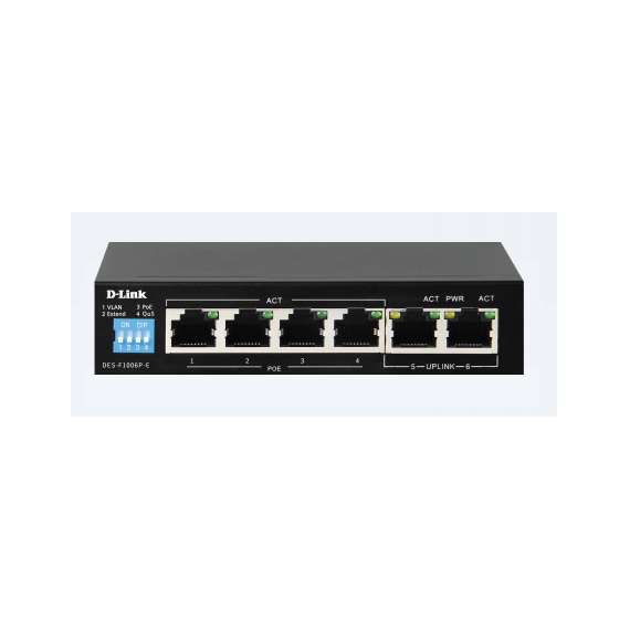 Buy D-link DGS-F1006P-E 250M 6-Port gigabit PoE Switch in [storefront]