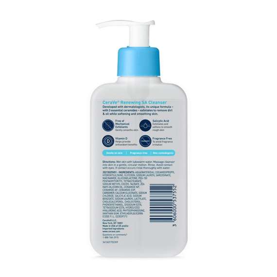 Buy Cerave 237ml Salicylic Acid Renewing Face Cleanser For Normal Skin in [storefront]