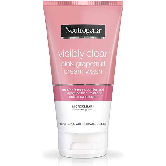 Buy Neutrogena 150ml Visibly Clear Pink Grapefruit Cream Wash in [storefront]