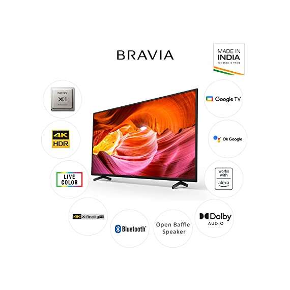Buy Sony 50X75K 50 Inch 4K Ultra HD Smart LED Google TV in [storefront]