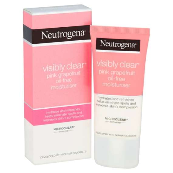 Buy Neutrogena Visibly Clear Pink Grapefruit Oil Free Moisturiser in [storefront]