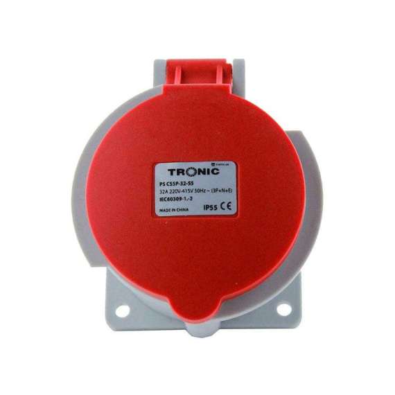 Buy Tronic PS CS5P-32-55 5-Pin Industrial Wall Socket in [storefront]